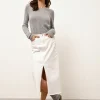JOYCE pull col rond nuage chiné