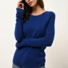 JOYCE pull col rond outremer