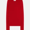 JOYCE pull col rond rouge