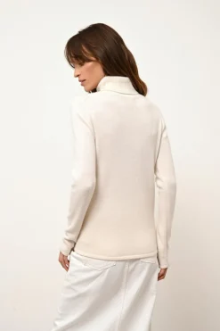 JUNE pull col roulé neige