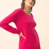KAREN pull col rond fuchsia