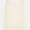 KAREN pull col rond ivoire