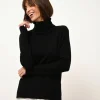 KAREN pull col rond noir