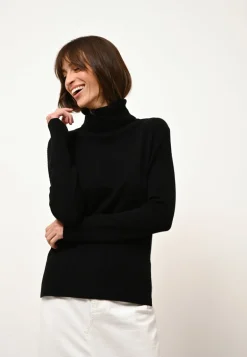 KAREN pull col rond noir