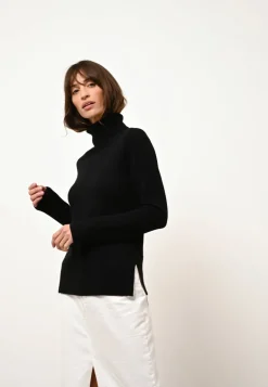 KAREN pull col rond noir