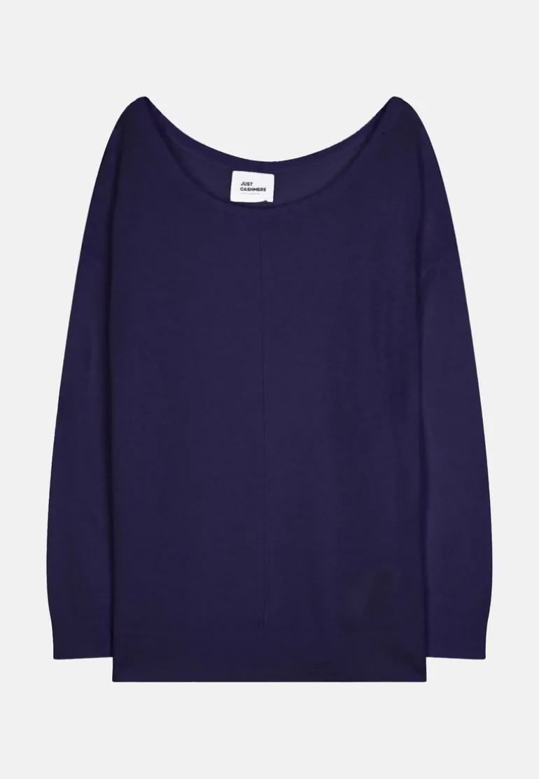 KAREN pull col rond purple