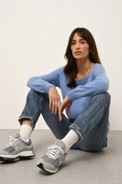KAREN pull col rond sky