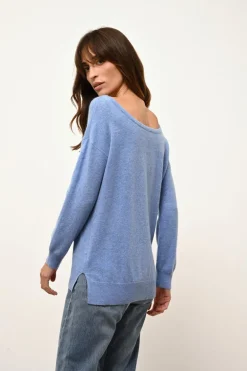 KAREN pull col rond sky