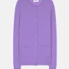 KATHARINE cardigan col rond lavande