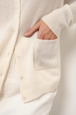 KATHARINE cardigan col rond neige