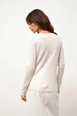 KATHARINE cardigan col rond neige