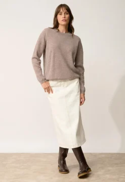 KAYLA pull col rond caribou chiné