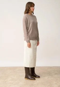 KAYLA pull col rond caribou chiné