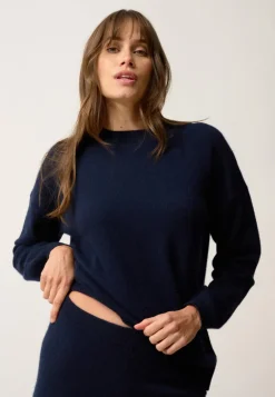 KAYLA pull col rond navy