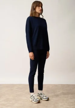 KAYLA pull col rond navy