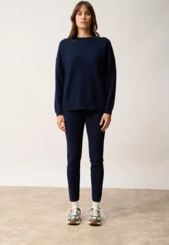 KAYLA pull col rond navy