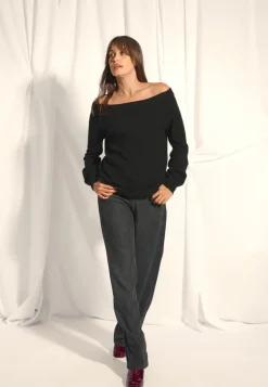 KELLY pull col bateau noir