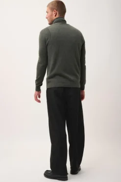 LANA cardigan col v kaki chiné