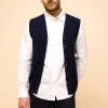 LANA cardigan col v navy