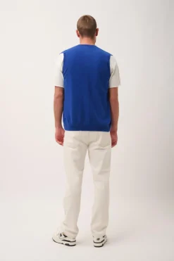 LANA cardigan col v outremer