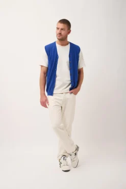 LANA cardigan col v outremer