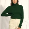 LANAIS pull col roulé cyprès