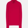 LANAIS pull col roulé fuchsia