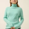 LANAIS pull col roulé jade