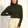 LANAIS pull col roulé kaki