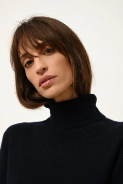 LANAIS pull col roulé navy