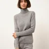 LANAIS pull col roulé nuage chiné