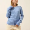 LAURA cardigan col rond sky