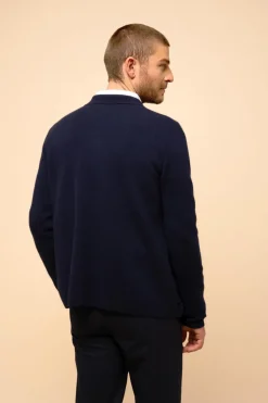 LEIFUR veste col chemise navy