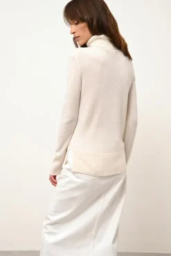 LEXIE pull col roulé neige