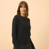 LEXINI pull col rond noir