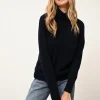LILLY pull col roulé navy