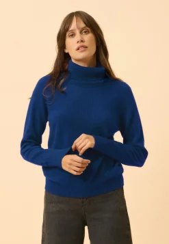 LILLY pull col roulé outremer