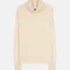 LILLY pull col roulé sable
