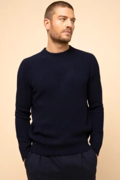 LUKKA pull col rond navy