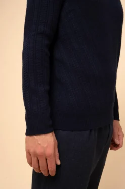 LUKKA pull col rond navy