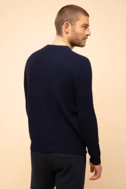 LUKKA pull col rond navy