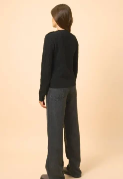 LYND pull col rond noir
