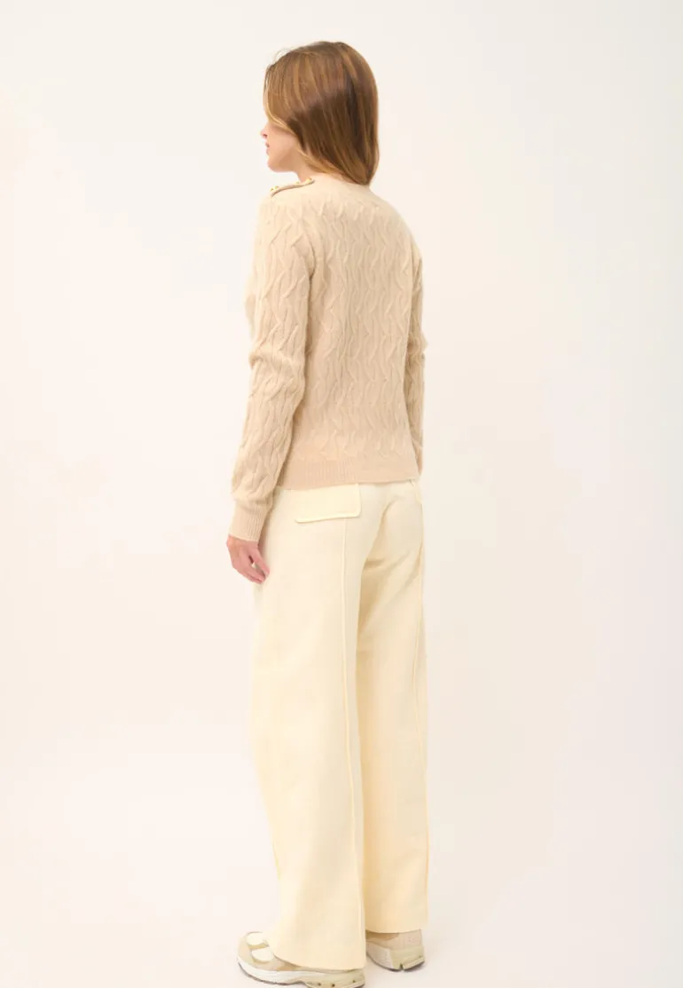 LYND pull col rond sable