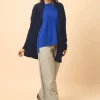 MADDIE gilet col châle navy