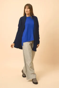 MADDIE gilet col châle navy