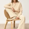 MARGAUX pull col rond sable