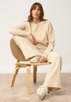 MARGAUX pull col rond sable