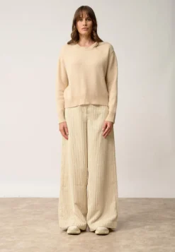 MARGAUX pull col rond sable
