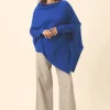 MEREDITH poncho col bateau outremer