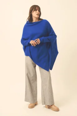 MEREDITH poncho col bateau outremer